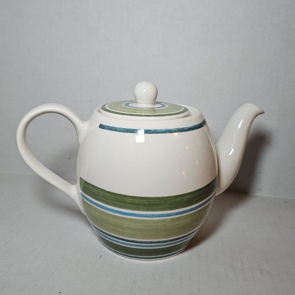 Johnson Brothers Teapot Farmhouse Woodland Stripe MINT
